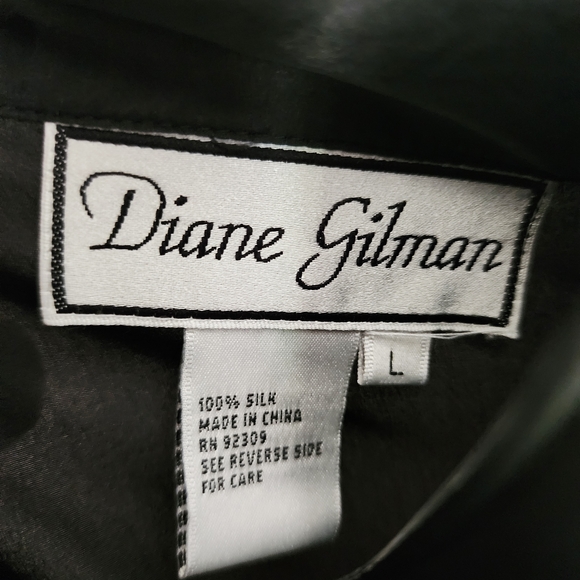 Diane Gilman Black and Brown Leopard Button Down Shirt - Picture 11 of 14